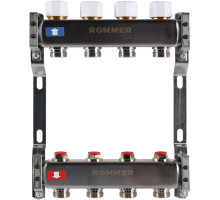 ROMMER RMS-3200-000004 ROMMER Коллектор из нержавеющей стали без расходомеров 4 вых.