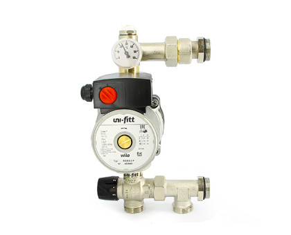 Насосно-смесительная группа UNI-FITT SOLOMIX X Н 1" с насосом GRUNDFOS UPM3 AUTO 25-70 130